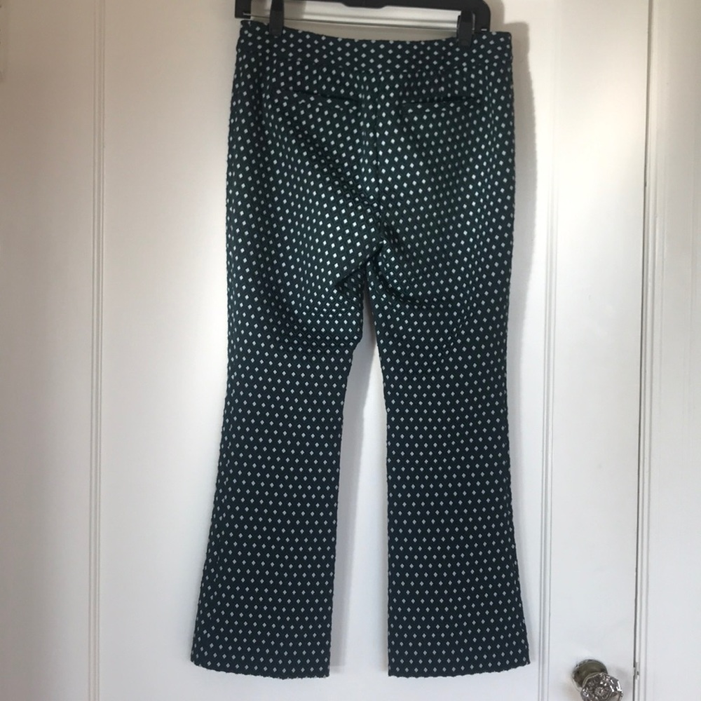 Patterned Slightly Flared Crop Pants - image 3